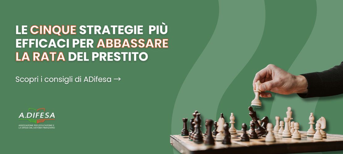 Visual ADifesa – Blog – Cinque strategie efficaci per abbassare la rata del prestito