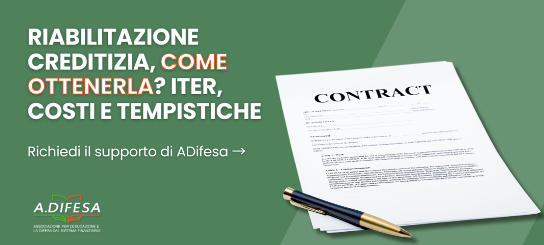 Visual ADifesa – Blog – Riabilitazione creditizia, guida completa